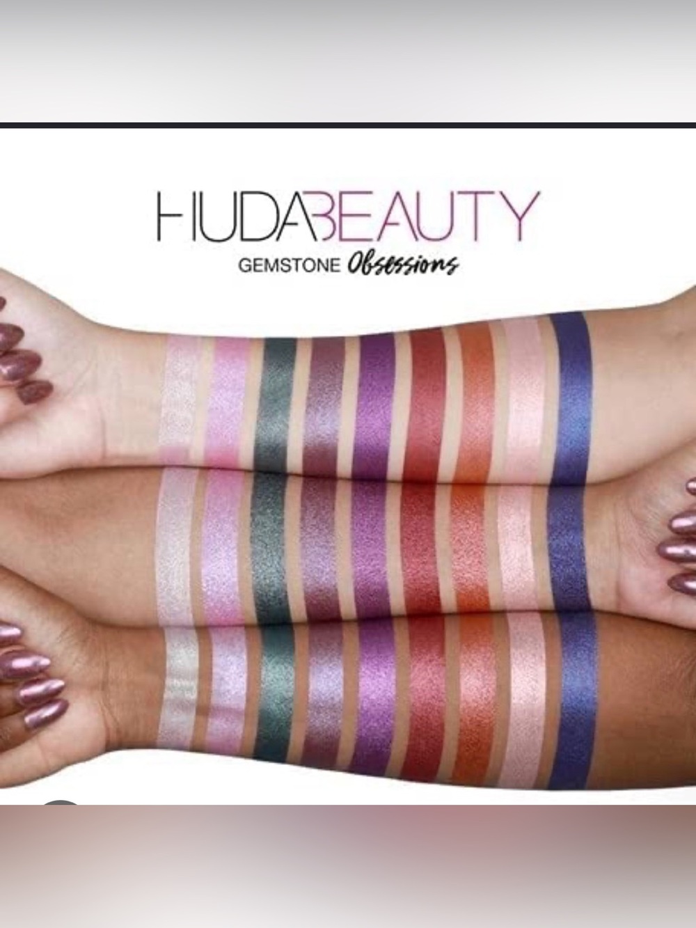New Huda Beauty Gemstone Obsessions Eyeshadow Palette - Picture 6 of 7